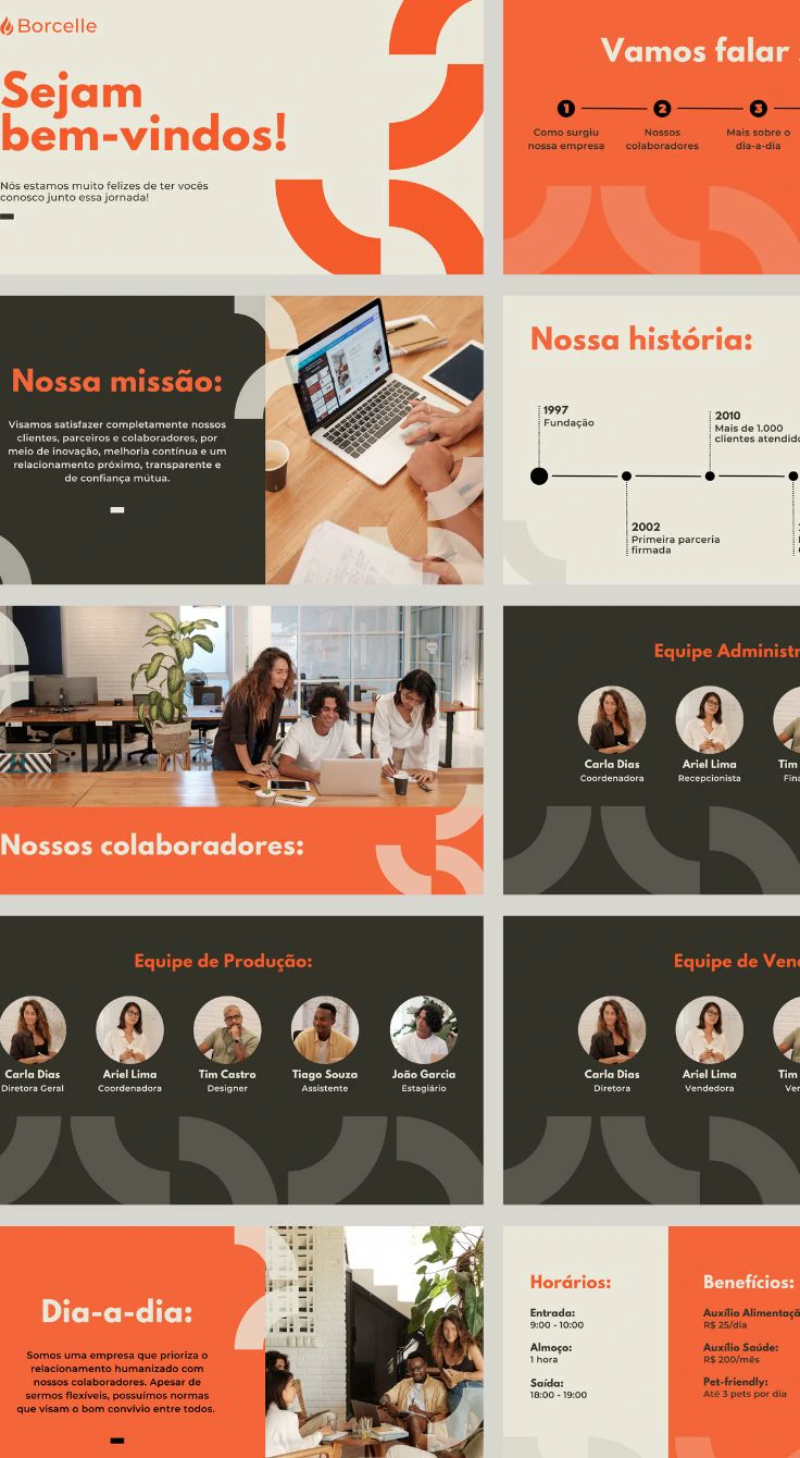 Criação de Slides Profissionais — trabalho realizado 2